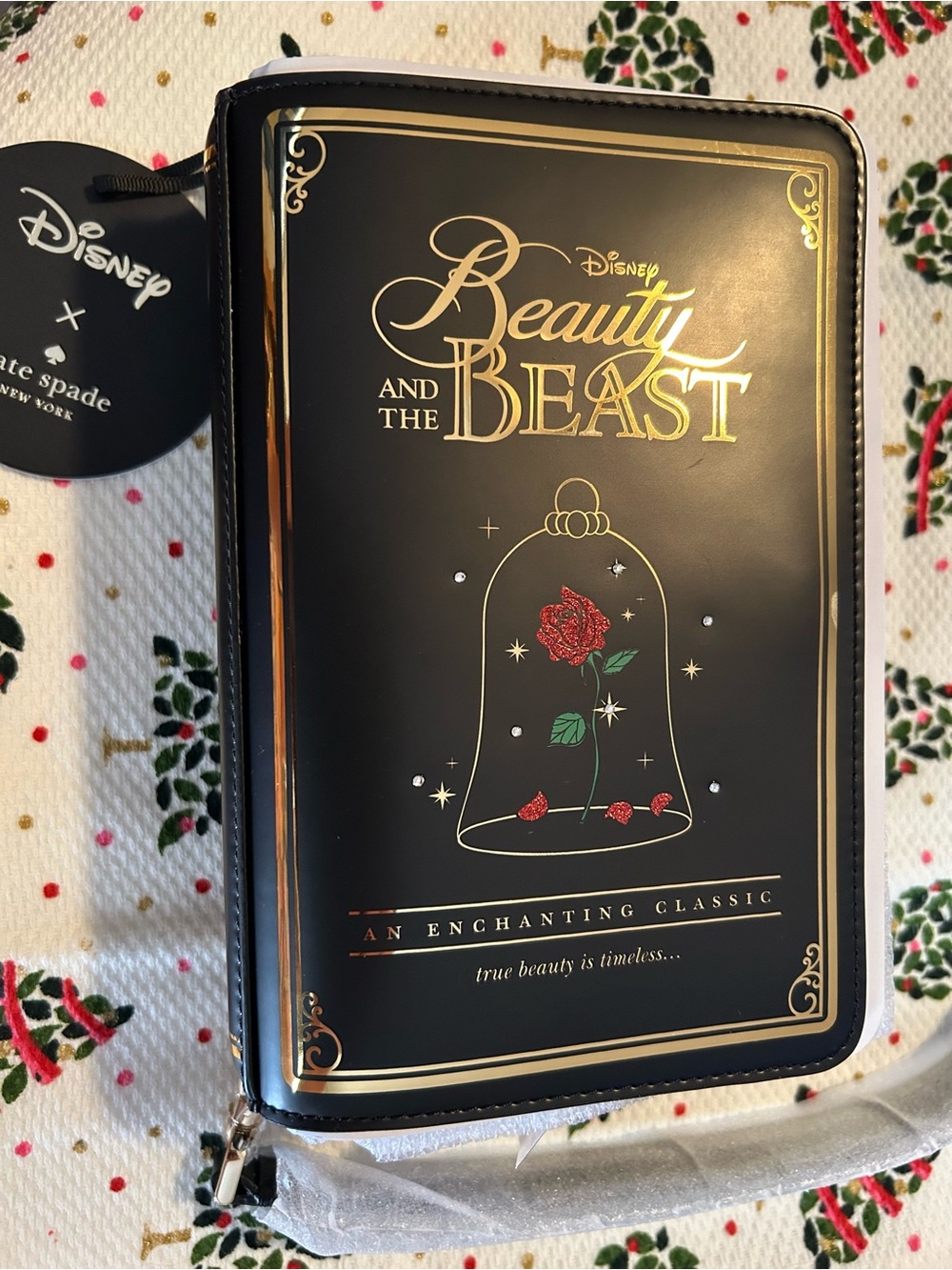 New Kate Spade x Disney Beauty and the Beast Rose🌹3D Book Crossbody NWT